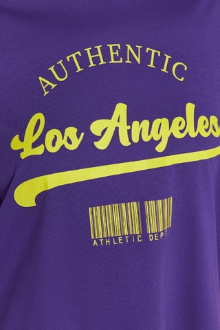 T-shirt oversize - Jaune et violet