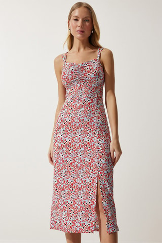Robe droite - Orange