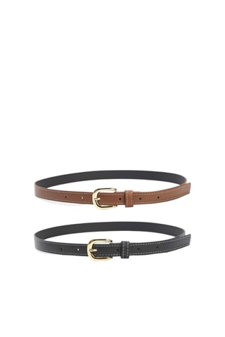 2 ceintures - Marron et noir