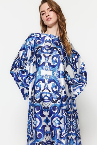 Robe longue - Bleu