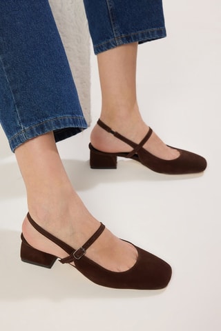 Babies à talons - Marron