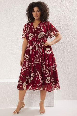 Robe patineuse - Blanc et rouge
