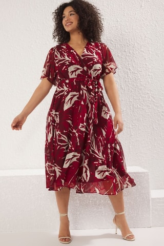 Robe patineuse - Blanc et rouge