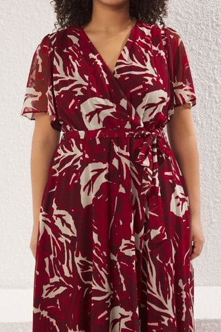 Robe patineuse - Blanc et rouge