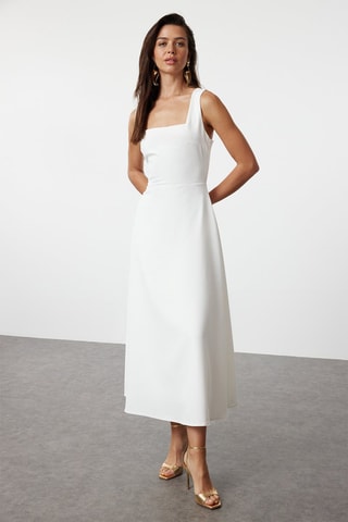 Robe midi - Blanc