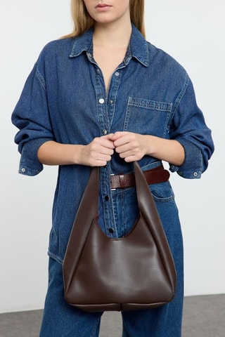 Sac porté épaule - Marron