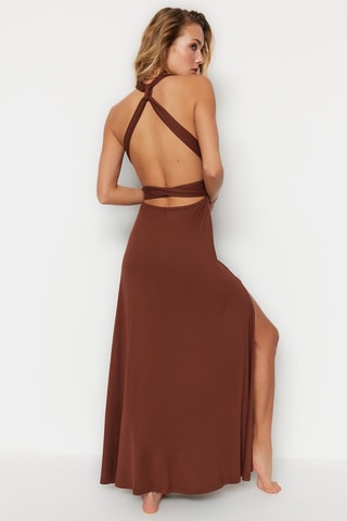 Robe longue - Marron