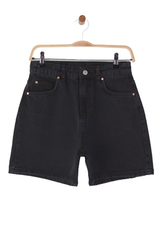 Short en jean - Noir