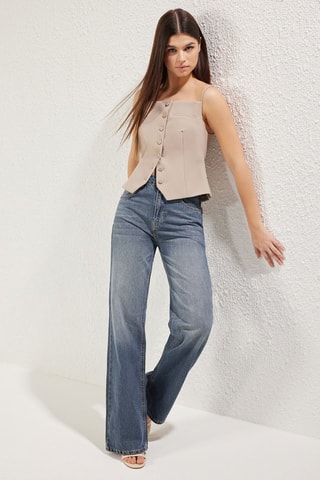 Jean wide legs - Bleu