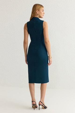 Robe droite - Bleu