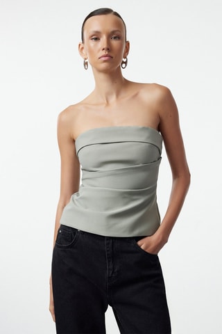 Top bustier - Vert