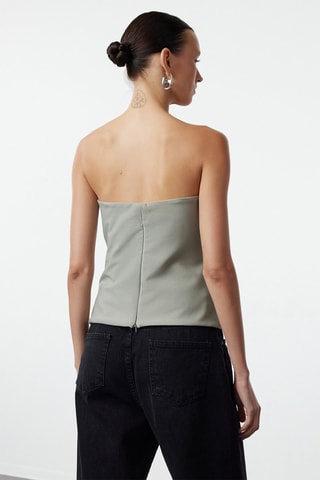 Top bustier - Vert