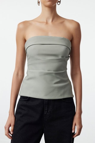 Top bustier - Vert