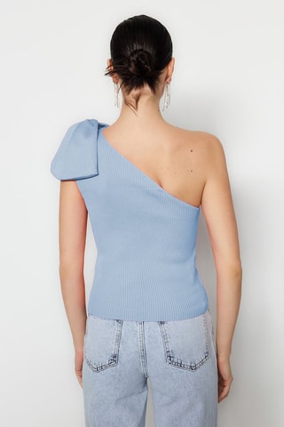 Top asymétrique - Bleu