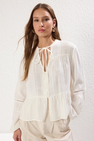 Chemisier oversize - Blanc
