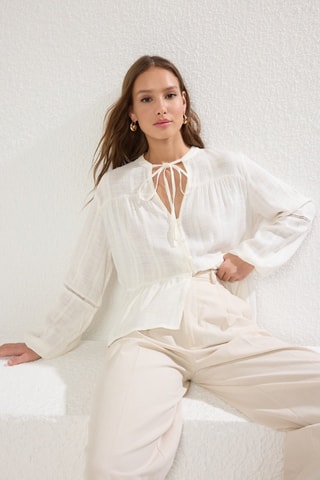 Chemisier oversize - Blanc
