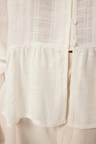 Chemisier oversize - Blanc