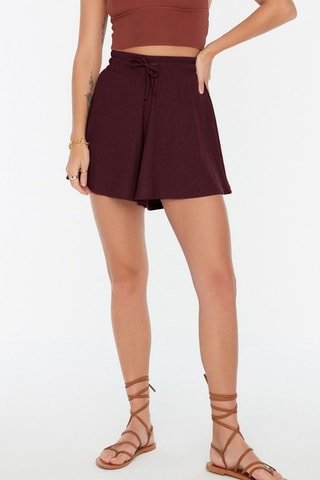 Short taille haute - Rouge