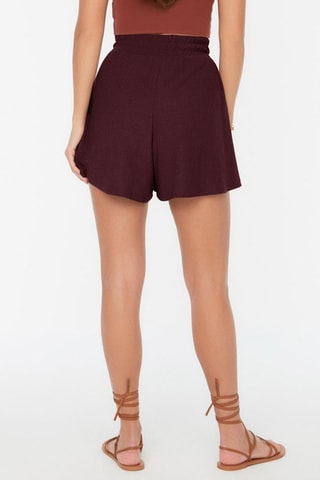 Short taille haute - Rouge