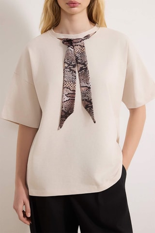 T-shirt oversize - Beige