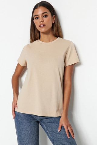 3 T-shirts - Beige et marron