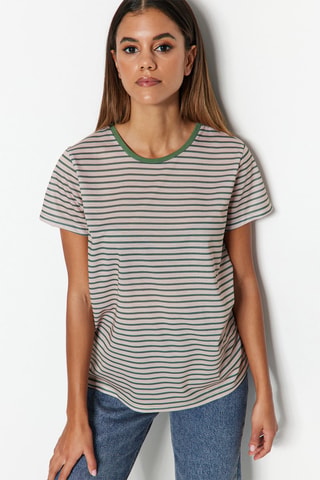 3 T-shirts - Beige et marron