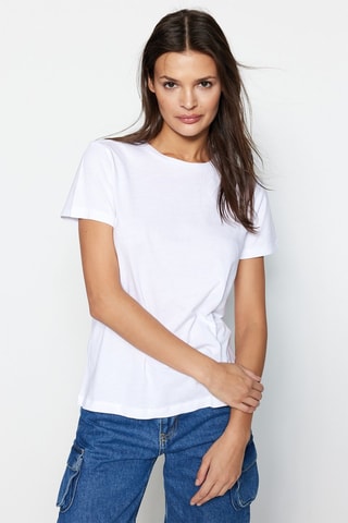 3 T-shirts - Blanc, bleu et noir