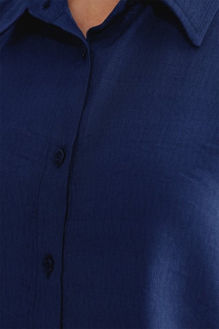 Chemisier regular - Bleu marine