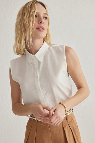 Chemisier regular - Blanc