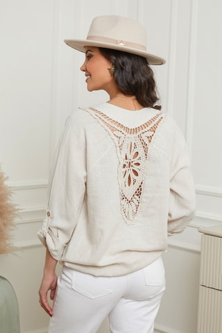 Chemisier - 100% lin - Beige