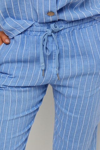 Pantalon - 100% lin - Indigo