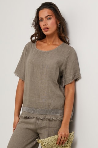 Tunique - 100% lin - Taupe