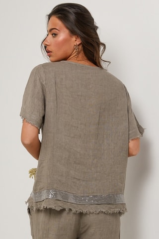 Tunique - 100% lin - Taupe