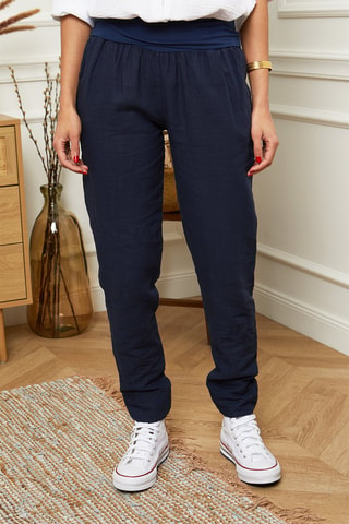 Pantalon carotte - Bleu
