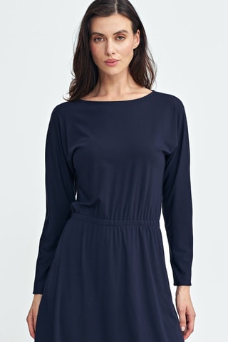 Robe midi - Bleu