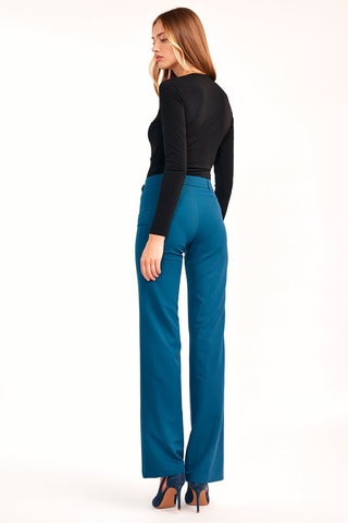 Pantalon wide legs - Bleu