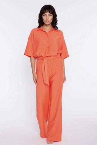 Pantalon wide legs - Orange
