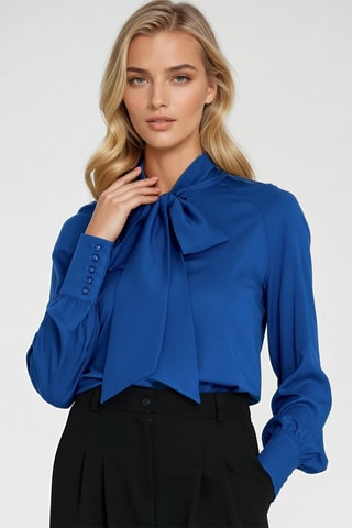 Blouse regular - Bleu