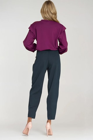 Pantalon carotte 7/8 - Bleu