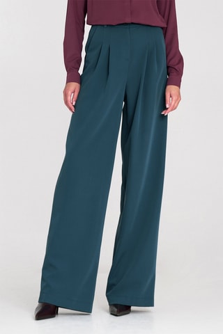 Pantalon wide legs - Bleu