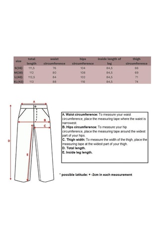 Pantalon wide legs - Bleu