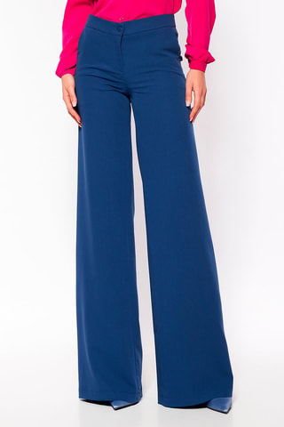 Pantalon palazzo - Bleu