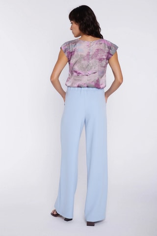 Pantalon wide legs - Bleu