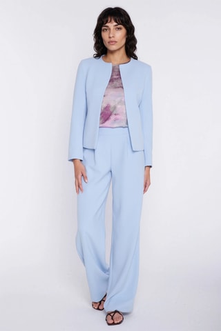 Pantalon wide legs - Bleu