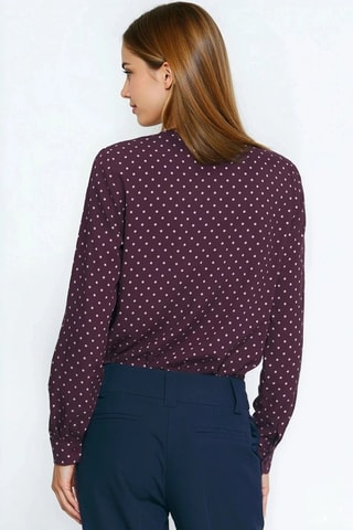 Chemisier relaxed - Blanc et rouge