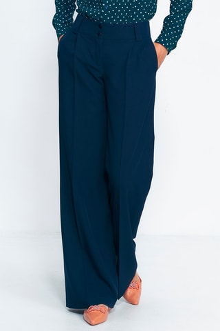 Pantalon wide legs - Bleu