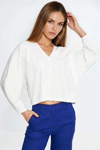 Blouse oversize - Blanc