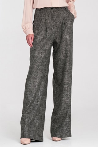 Pantalon wide legs taille haute - Noir