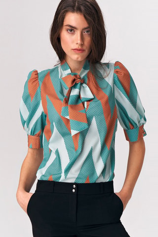 Blouse - Vert et marron