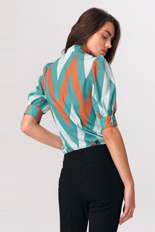 Blouse - Vert et marron
